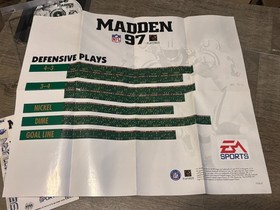 Madden NFL 97 Sega Saturn Complete CIB w/Poster Authentic