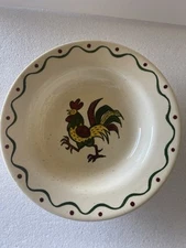 Metlox Poppytrail Provincial Rooster Soup Bowl, 8.5" 