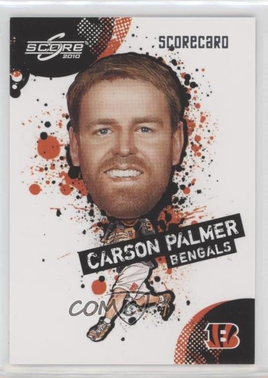 2010 Score NFL Players Scorecard 159/499 Carson Palmer #8 0d1z