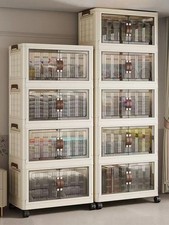 Large Capacity Multifunction Folding Storage Cabinet Dustproof Wardrobe Closet O