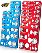 62 Pcs Nut and Bolt Thread Checker - 25 Standard + 25 Metric Thread Gauges |