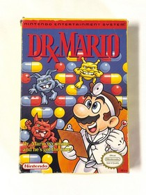 Dr. Mario (Nintendo NES, 1990) w/ Manual, Poster & Box