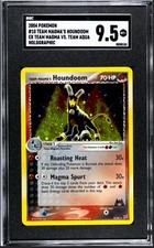 SGC 9.5 MINT Team Magma's Houndoom 10/95 Magma VS Aqua Holo Rare 2004 Pokémon on eBay