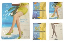 Collant SILCA calza 8 denari con corpino tutto nudo leggerissimo fresco e traspa