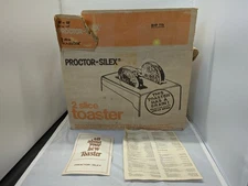 Vintage Proctor Silex T204B 2 Slice Toaster Box And Manual Paperwork Only