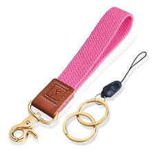 Fishent Stretchy Wristlet Keychain,Braided Cute Wrist Lanyards for Keys, Key ...