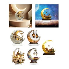 Eid Mubarak Ornament Ramadan Mond Deko 2D flach Deko modern Mondkunst