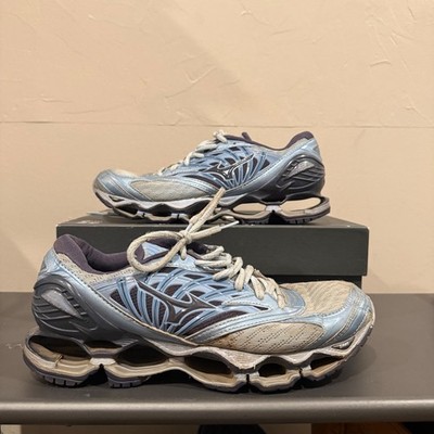 Mizuno Wave Prophecy 7 Running Shoes Sky Blue Black Women Size 8