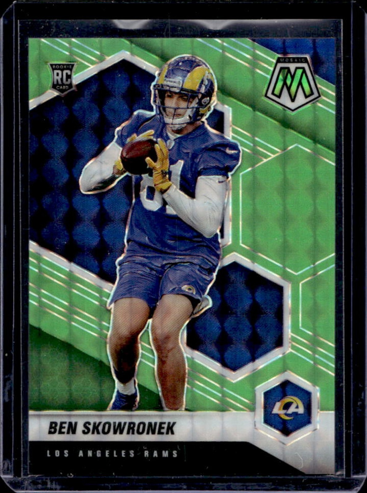 Ben Skowronek Panini Mosaic #399 Green Fluorescent