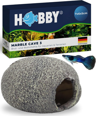 HOBBY Aquaristik Marble Cave 3 I 7 X 6 X 5 Cm I Brut- Und Versteckhöhle Für Aqua