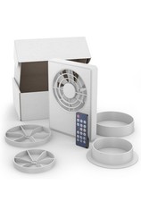 Bathroom & Kitchen Extractor Fan (100/125mm, White) | Timer & Automatic Modes
