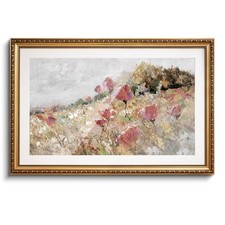 VIYYIEA Gold Framed Large Wall Art Canvas Print Home Decor Flower Art Vintage...