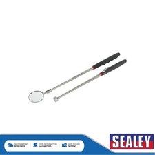Image of Sealey Siegen Telescopic Magnetic Pick-Up Tool & Inspection Mirror Set 2pc S0940