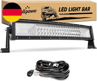 Willpower LED Arbeitsscheinwerfer Bar, 22 Zoll 270W Gebogener Led Balken 12V Mit