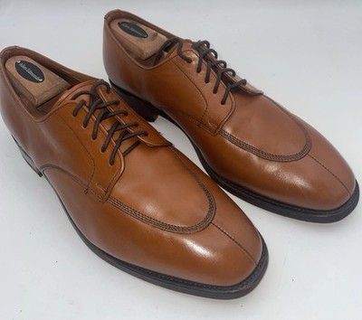 ET Wright Apron Toe  Brown Dress Shoes Mens Size 10.5 EE