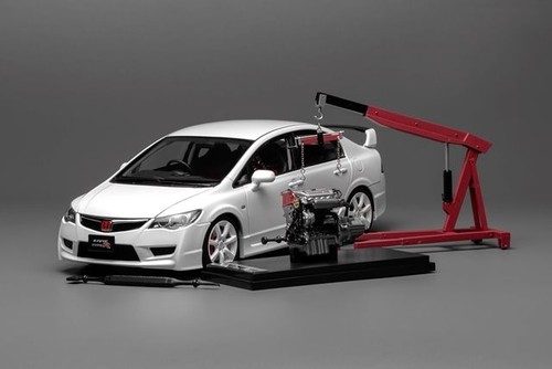 M85404 MOTORHELIX 1:18 Honda Civic Type R FD2 2007 Late Ver Premium White Pearl - Picture 10 of 10
