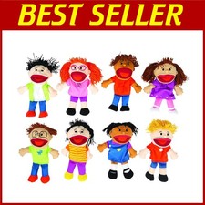 Educational Therapy Puppets - 14" Multicultural Set