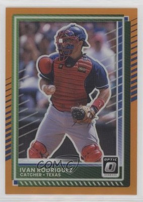2025 Panini Donruss Optic Orange Prizm 194/199 Ivan Rodriguez #21 HOF 0hk3