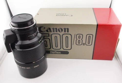 LOVELY Canon New FD 500mm f/8 Reflex Mirror Telephoto Lens w/ Box