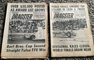 1965 NATIONAL DRAGSTER NEWS = VINTAGE DRAG RACING PUBLICATION = OCTOBER 15 & 22
