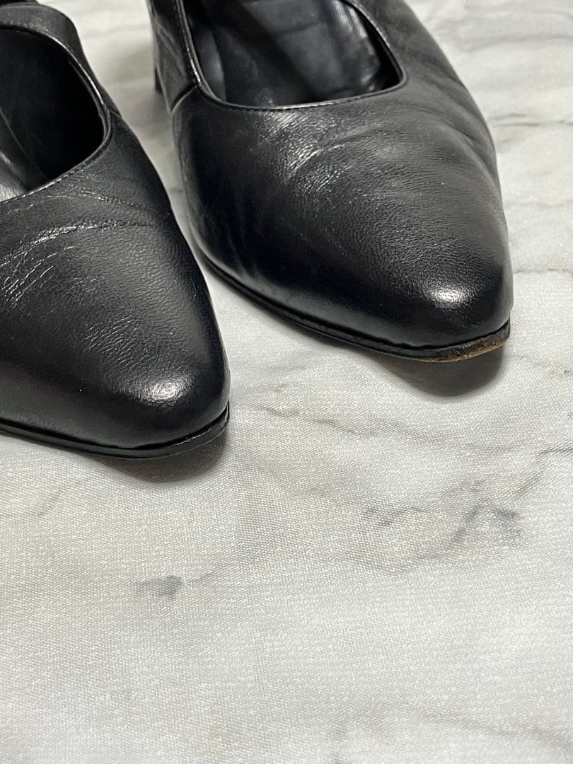 FENDI Shoes Pumps Heel FF EU 35.5 US 5.5 Leather Black Authentic thumbnail 7