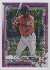 2021 Bowman Chrome Prospects Fuchsia Shimmer Refractor 5/199 Freudis Nova 11pj