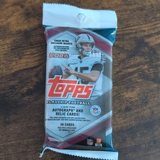 2026 Topps Football Flagship Factory Sealed Fat Pack 36 cards