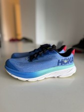 Youth HOKA Clifton 9 Running Shoes in Virtual Blue Cerise VRTL