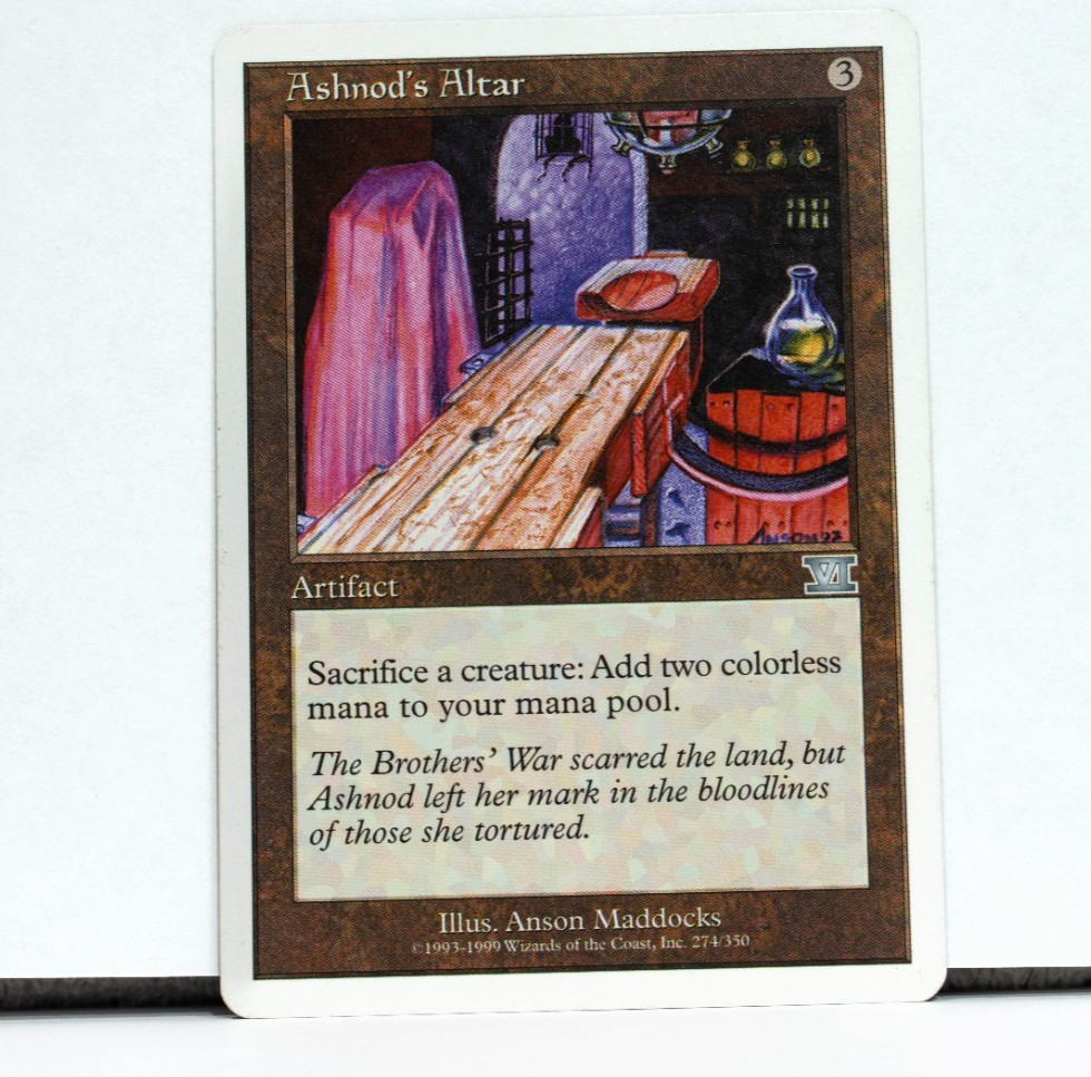 Ashnod’s Altar 6th Edition VI 274/350 MTG Rare NM