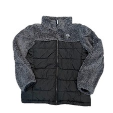 Gerry Kids Sherpa Fleece Hybrid Jacket M 10/12 Black Gray Puffer Panel Warm