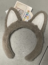 NEW Build A Bear CLOTHES Accessories Gray GREAT WOLF LODGE Teddy Headband Ears