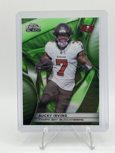 Topps Chrome Black Bucky Irving RC #96 Tampa Bay Buccaneers Green /99 2025