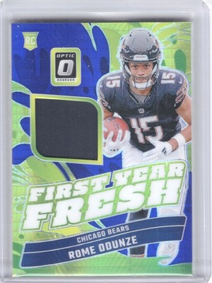 2024 Donruss Optic #FYF-ROE Rome Odunze First Year Fresh Blue Hyper Bears
