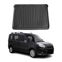 Kofferraumwanne Laderaumwanne FüR Fiat Doblo 2010-2021 5TüR Gummi TPE Schwarz
