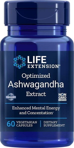 Life Extension Optimized Ashwagandha Extract 60 Veg. Kapseln Super Preis-image