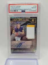 2024 Illusions JJ McCarthy First Impressions FOTL Green RPA /10 Auto SSP RC