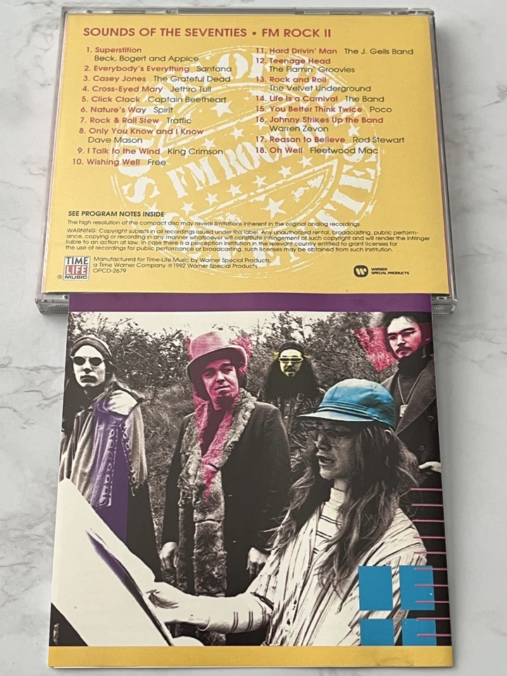 Time Life Sounds Of The Seventies FM Rock II CD Captain Beefheart, J Geils Band Foto 4 de 4