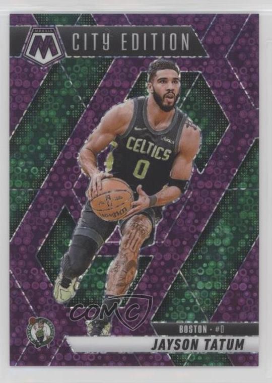 2024-25 Panini Mosaic City Edition Fast Break Purple Prizm /50 Jayson Tatum 1l2l