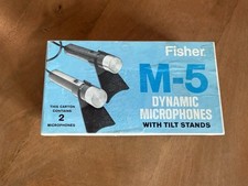 RARE  NEW Fisher M-5 Dynamic Microphones