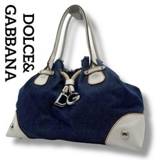 Dolce & Gabbana Dg Denim Leather Tote Bag Vintage Vhtf A luxurious design that c