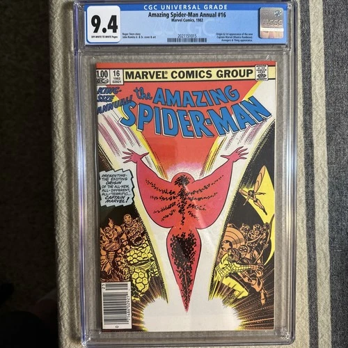The Amazing Spider-Man Annual #16 CGC 9.4  1st Appearance New Captain Marvel