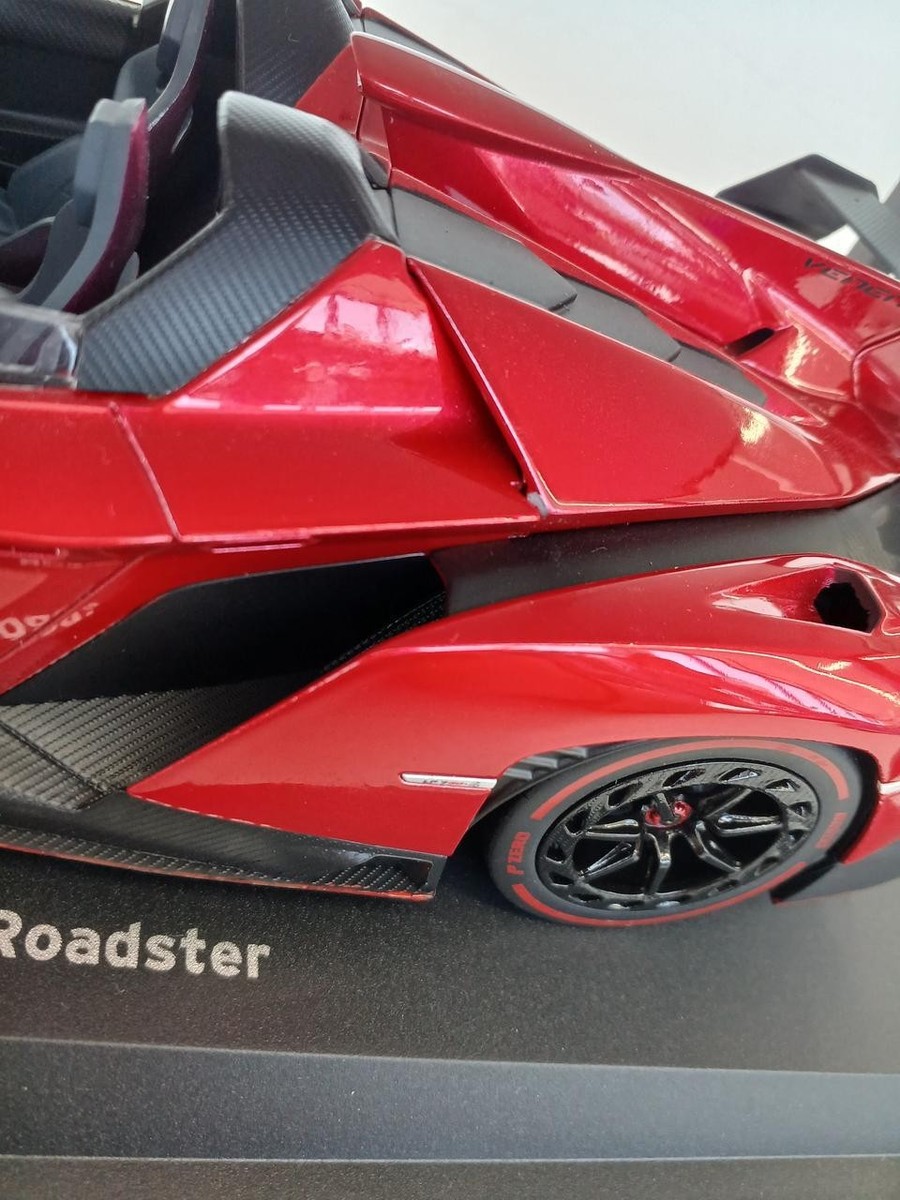 Kyosho 1/18 Lamborghini Veneno Roadster Red Metallic Diecast Model