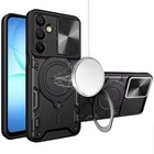 For Samsung A17 5G Case Magnetic Ring Camera Lens Protection + Tempered Glass