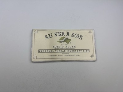 Au Ver A Soie Personal Embroidery Thread Inventory List Pocket Book 9R 