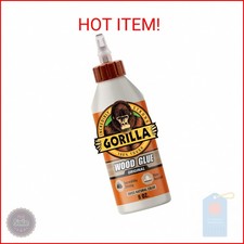 Gorilla Wood Glue; 8 Ounce Bottle; Natural Wood Color; Pack of 1 