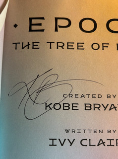 Kobe Bryant Autographed EPOCA book Letter cert from JSA
