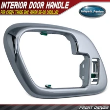 Front Driver Chrome Interior Door Handle Bezel w/ Lock Hole for Chevy Tahoe GMC