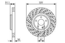 1x BOSCH 0 986 479 A60 Bremsscheibe für Mercedes-Benz 1x BOSCH 0 986 479 A60 Bremsscheibe für Mercedes-Benz