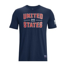 Under Armour 1377066 Men's UA Freedom United States T-Shirt, Academy, 2X-Large