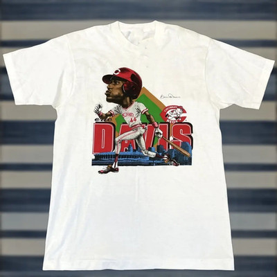 Eric Davis Caricature S-5XL White Heavy Cotton T Shirt NP163